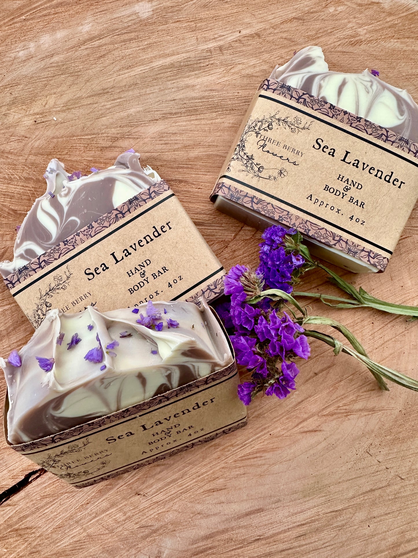 Three Berry Flower Soap